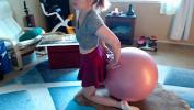 Watch video sex hot Morning yoga ball stretching short skirt fastest