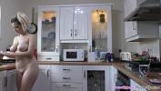 Video sex new Stunning ass and big natural tits blonde babe preparing herself some coffee in the morning comma all naked in the kitchen period