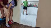 Watch video sexy MY HORNY FRIEND cleans the KITCHEN while I FUCK his WIFE on the other side of free