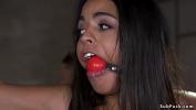 Download video sex Ebony hottie Vienna Black in standing bondage rides vibrator and drools over gag ball then rough anal fucked in brutal bondage in dungeon online - IndianSexy.Net