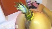 Watch video sex 2021 Latin MILF fucked in her greedy gaping ass hole with a giant pineapple and mangos